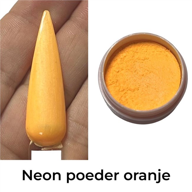 Neon poeder 10ml - Oranje Neon poeder 10ml - Oranje